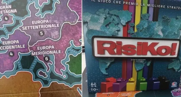 Nel nuovo tabellone del Risiko manca la Sardegna