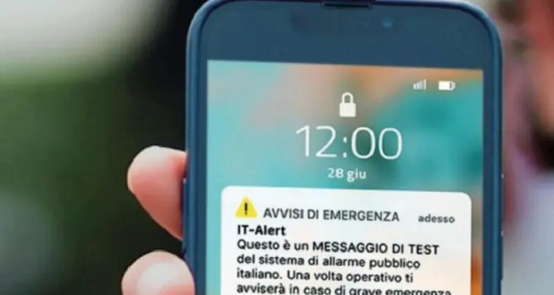 It-Alert, alle 12 scattato l'allarme per il test in Campania