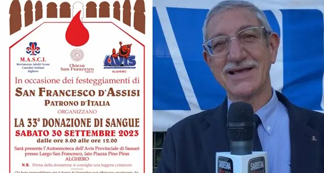 Avis, il presidente della sezione di Alghero: “Donare è un gesto nobile per il prossimo e se stessi”