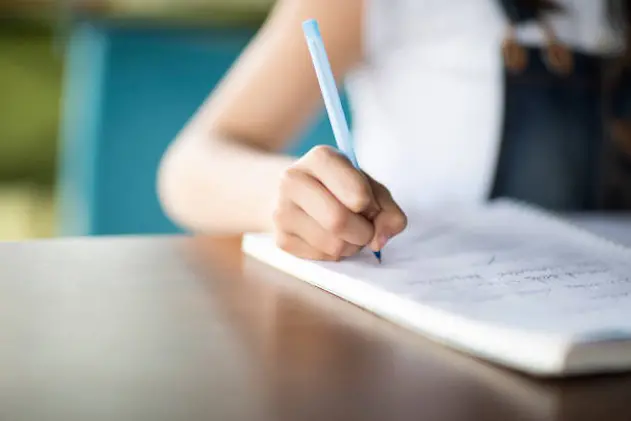 Little Girl Writing