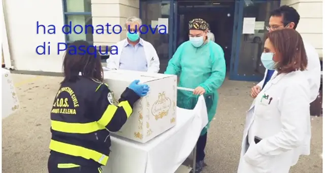 Uova di Pasqua regalate al Brotzu: il dono dei pellegrini di Lourdes Oftal Sardegna