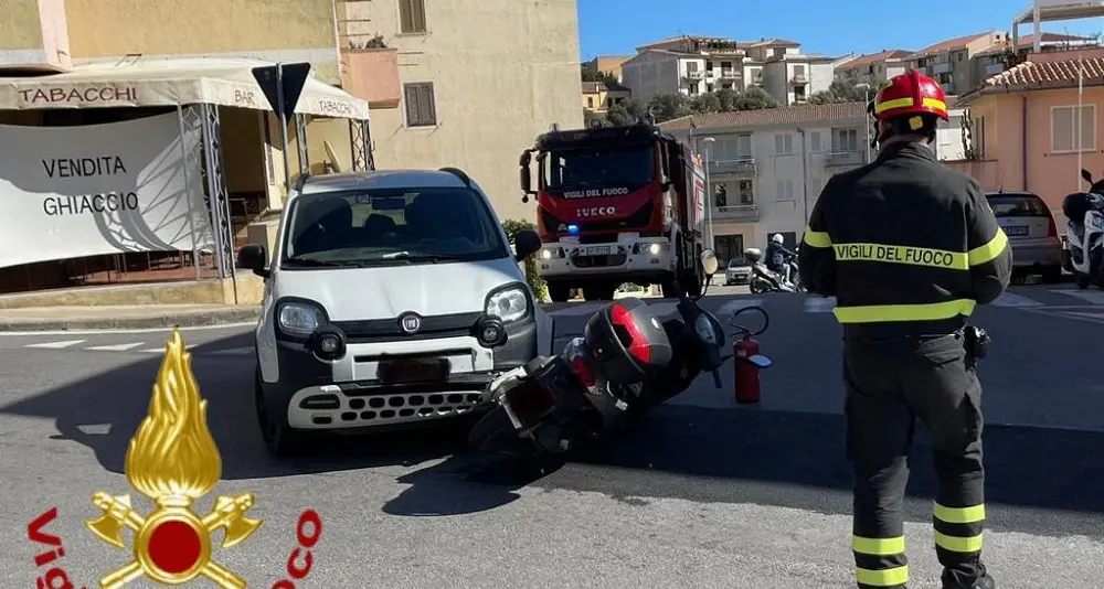 Auto contro scooter a La Maddalena: ragazza in ospedale