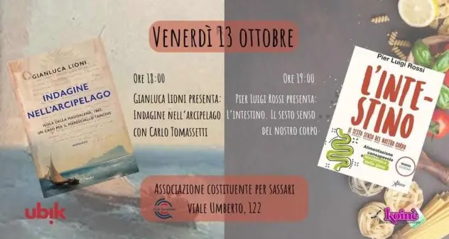 Associazione Costituente per Sassari: Lioni e Rossi presentano i loro libri