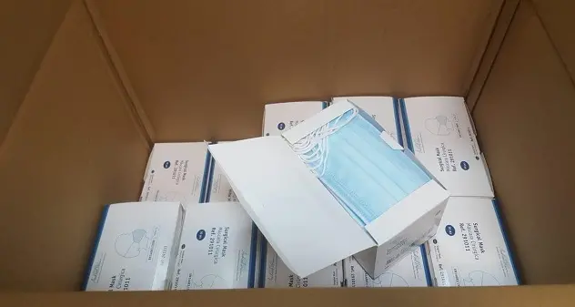 Iniziata la distribuzione delle mascherine consegnate dalla Protezione civile