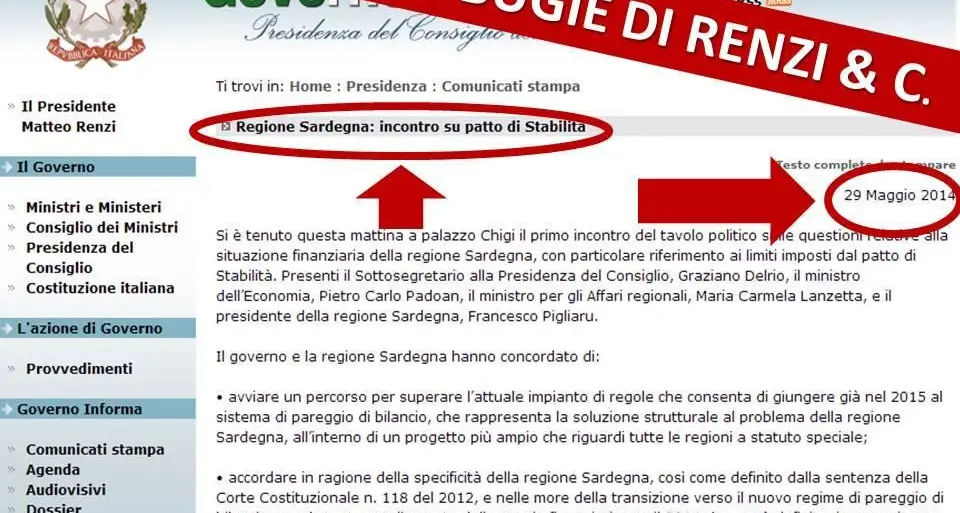 Patto di stabilità. Mauro Pili: \"Il grande imbroglio di Palazzo Chigi\"