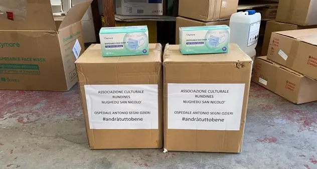 L’Associazione Culturale Rundines dona dpi all’Ospedale di Ozieri