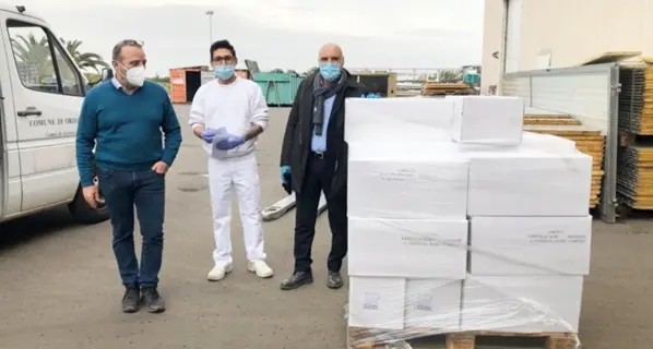 La generosità dei fratelli Cellino: tre quintali di pasta in regalo al Comune per le famiglie bisognose
