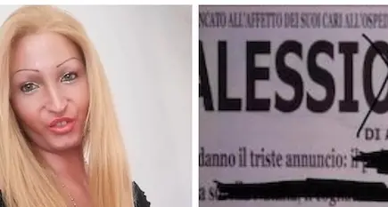 Alessia, trans campana, muore per una leucemia: la famiglia ha voluto manifesti funebri al maschile