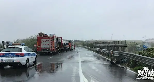 Incidente stradale sulla Statale 554: due feriti