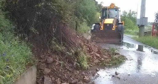 Maltempo. Frane a Lanusei: crollano muri di contenimento