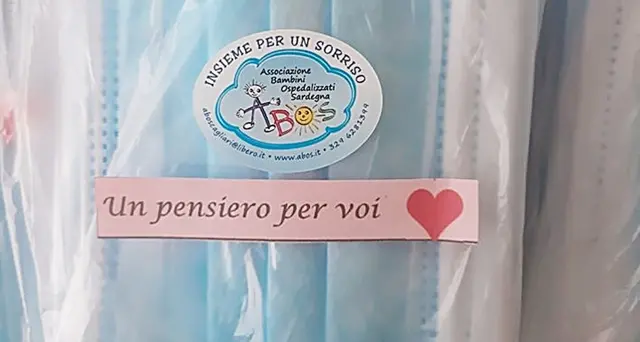 Il grande cuore dell’Associazione Bambini Ospedalizzati per il Microcitemico: 2000 mascherine per i piccoli pazienti