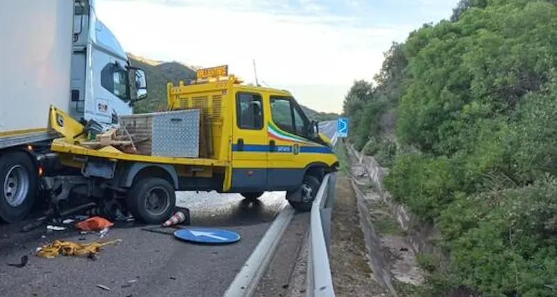 Incidente sulla 131 D.c.n. all'altezza di Irgoli, cantoniere ferito