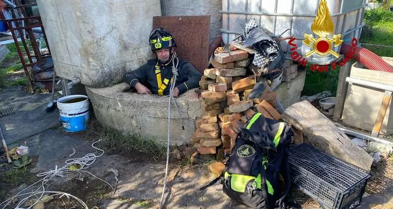 Cede la scala e scivola nel pozzo, 87enne soccorso a Nuoro