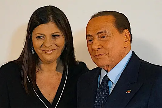 Forza Italia leader Silvio Berlusconi  with Jole Santelli (L) , candidate for the center-right to the presidency of Calabria, Feroleto Antico,  23 January 2020, ANSA / LUIGI SALSINI