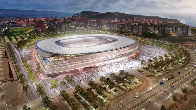 Accelerazione per il nuovo stadio di Cagliari, il Comune dà garanzie all'Uefa sui tempi