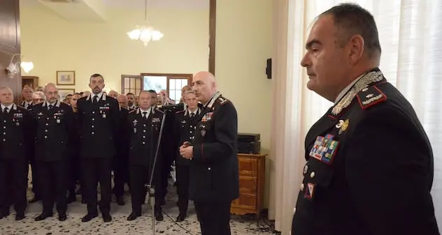 Carabinieri, visita del generale Bernardini alla Legione Sardegna