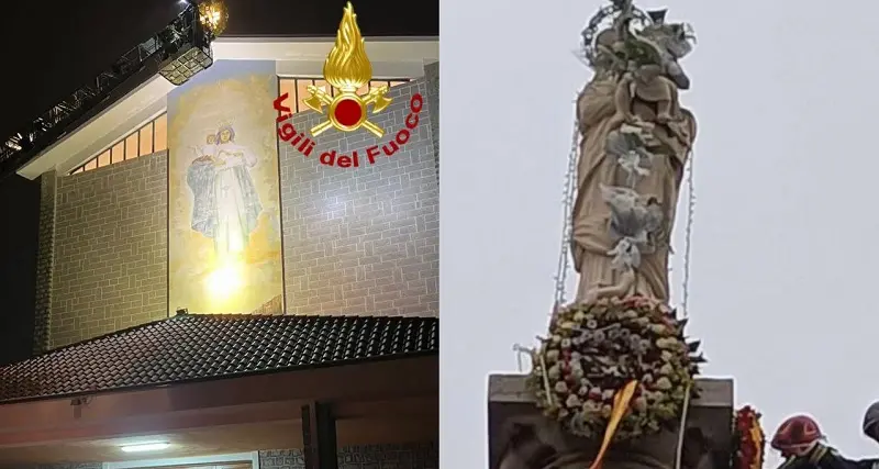 Festa dell'Immacolata. L'omaggio dei Vigili del fuoco