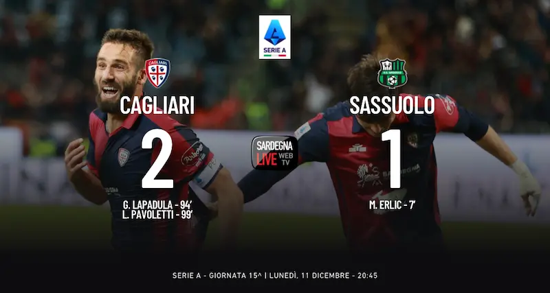 Serie A. La rimonta dei sogni: Lapa-gol e Pavoletti, la Domus è rossoblù