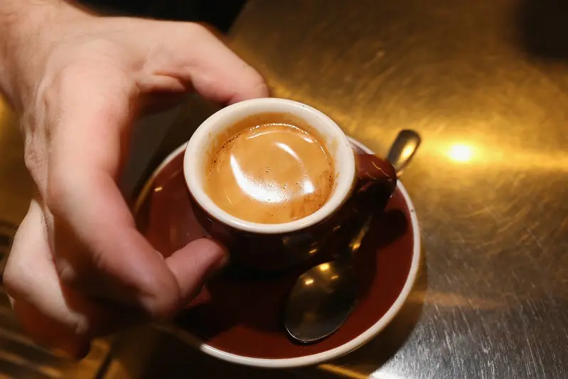 MIAMI, FL - SEPTEMBER 29:  An espresso coffee is seen at Eternity Coffee Roasters during National Coffee Day on September 29, 2014 in Miami, Florida.  The day is for coffee drinkers to celebrate and enjoy the popular beverage which 50% of the population, equivalent to 150 million Americans, drink espresso, cappuccino, latte, or iced/cold coffees.  (Photo by Joe Raedle/Getty Images)