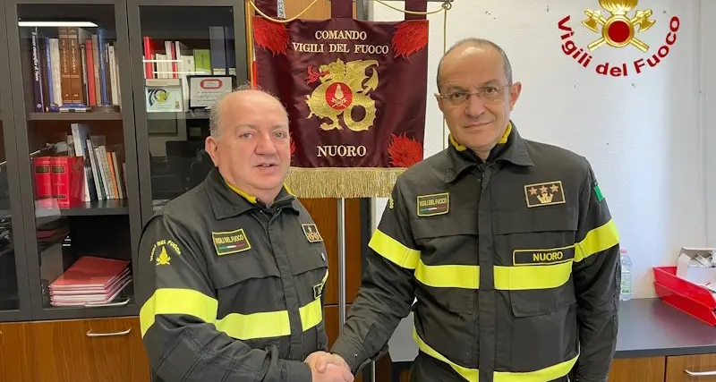 Vigili del Fuoco di Nuoro, cambio al vertice: Giampaolo Lampis nuovo comandante