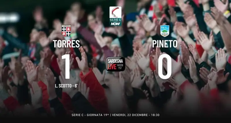 Torres, regalo di Natale: Pineto battuto e vetta della classifica