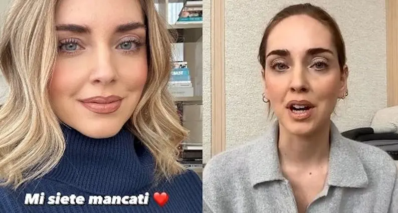 Chiara Ferragni torna sui social: “Mi siete mancati”