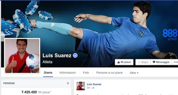 Luis Suarez insultato su Facebook: gli utenti si scatenano