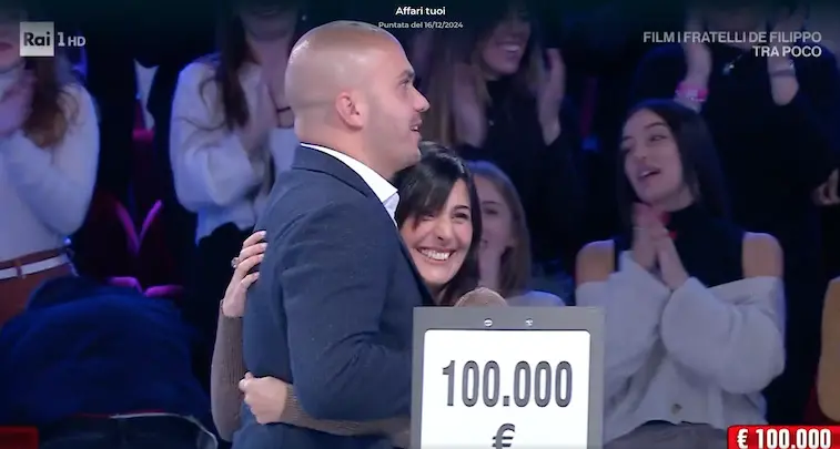 Rai1. Marisa di Alghero vince 100mila euro ad Affari tuoi