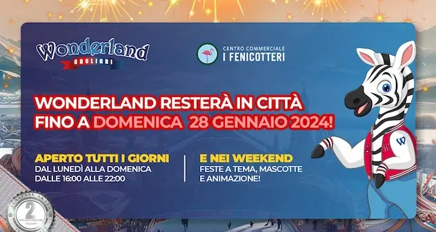 Wonderland resterà aperto a Cagliari fino al 28 gennaio