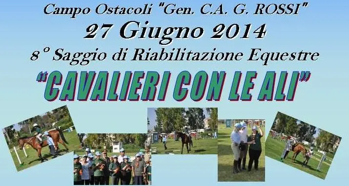 Cagliari. \"Cavalieri con le ali\": saggio di riabilitazione equestre