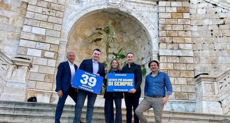 Ryanair annuncia l’operativo record estivo per Cagliari: 39 rotte