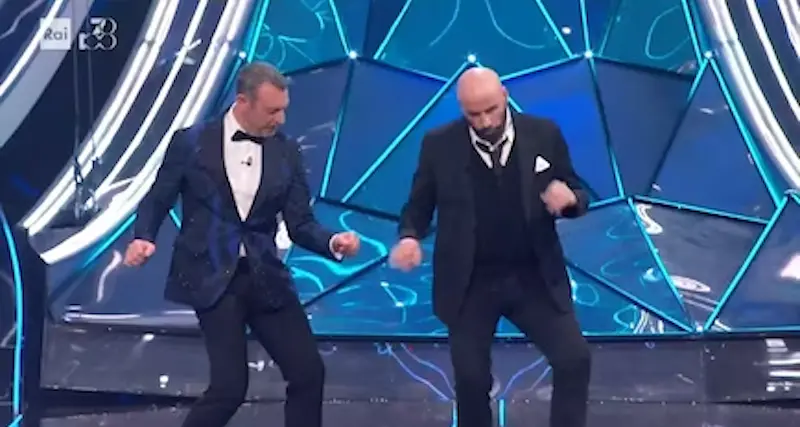 Sanremo24: Travolta non firma la liberatoria per il “Ballo del qua qua”