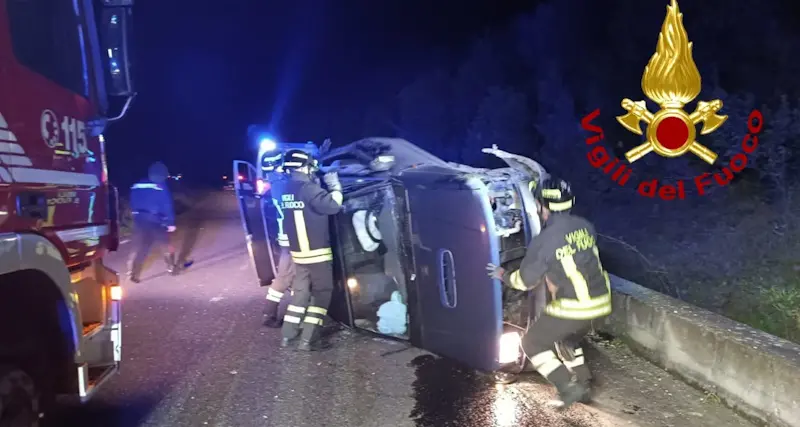 Incidente nella notte sulla Sp 125 direzione Tergu, un ferito