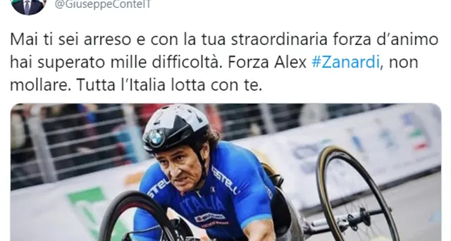 “Forza Alex, non mollare”, l’Italia in ansia per il pluricampione paralimpico