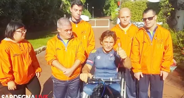 Quando i ragazzi ‘speciali’ della Polisportiva Olimpia Onlus incontrarono Alex Zanardi. VIDEO