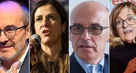 Ultimo confronto tra candidati. Scintille Soru-cronista e registrazione sospesa