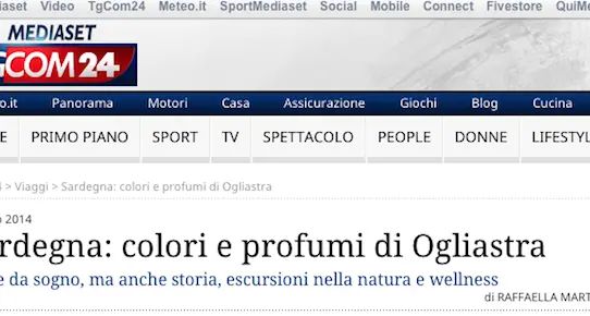 Su Tgcom il mare dell'Ogliastra: \"Mare da sogno, ma anche storia, escursioni nella natura e wellness\"