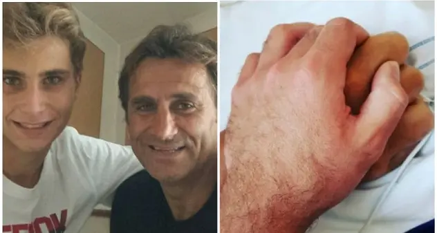 Dramma Zanardi. Il figlio Niccolò: \"Io questa mano non la lascio\"