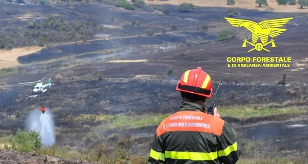 Incendi. Elicotteri in azione anche a Palmas Arborea e a Villamassargia