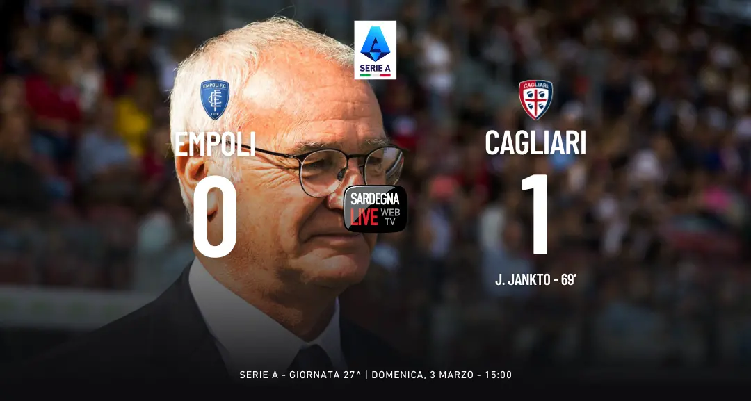 Empoli-Cagliari 0-1, Jankto regala la prima vittoria in trasferta della stagione