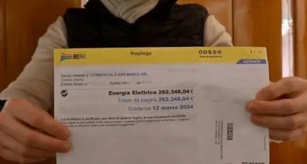 Maxi bolletta da 260mila euro per un locale da 15 metri quadri a Venezia