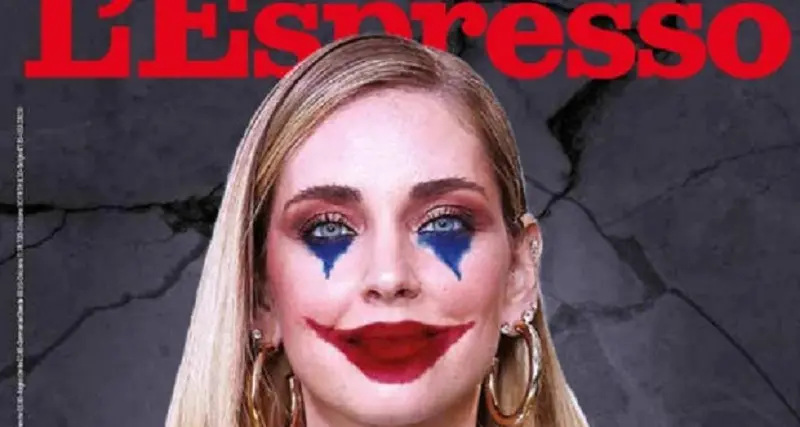 Chiara Ferragni querela l'Espresso: in copertina come Joker