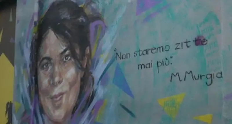 Napoli: Michela Murgia nei murales dell'artista Trisha Palma