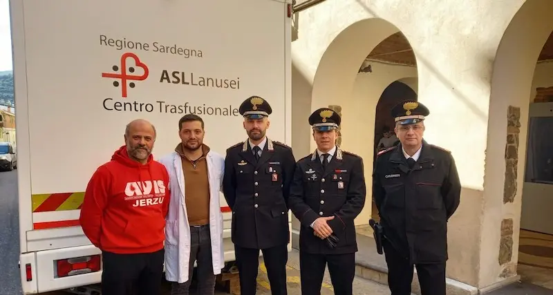 Donazione del sangue: la grande solidarietà dei Carabinieri in Ogliastra