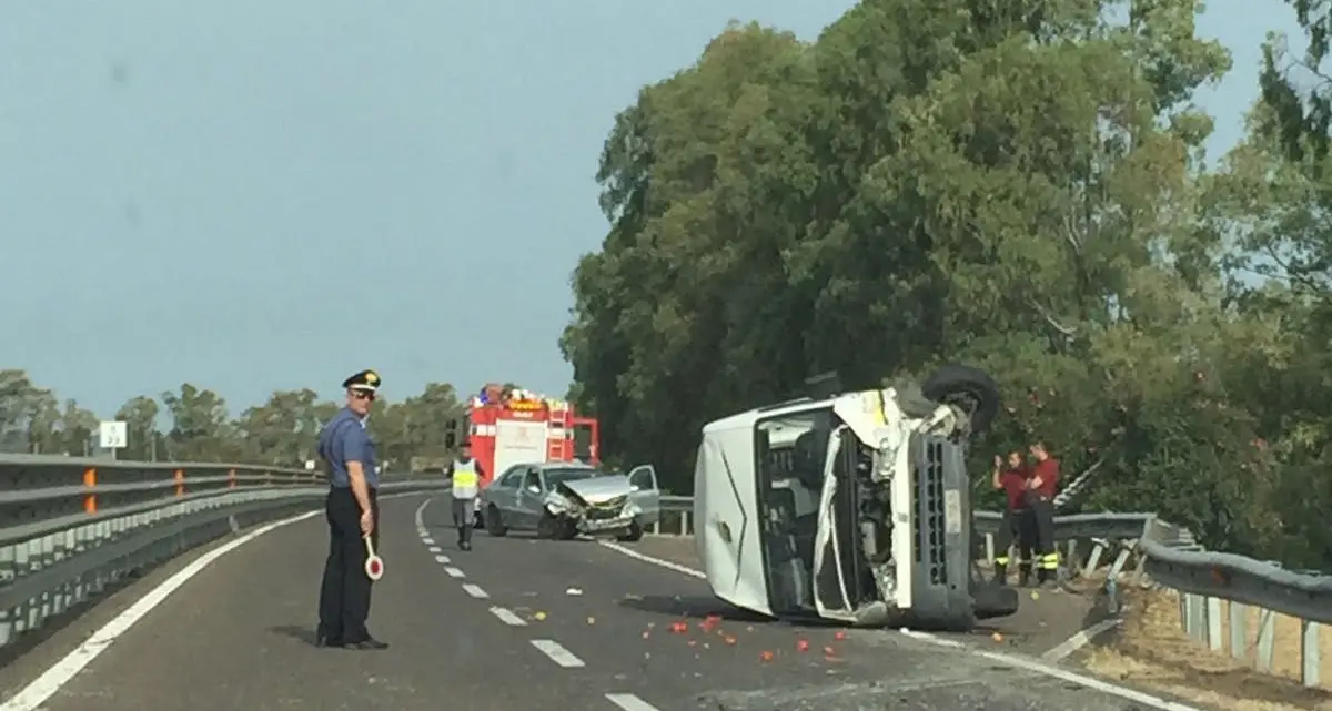 Incidente sulla 130 all'altezza di Siliqua