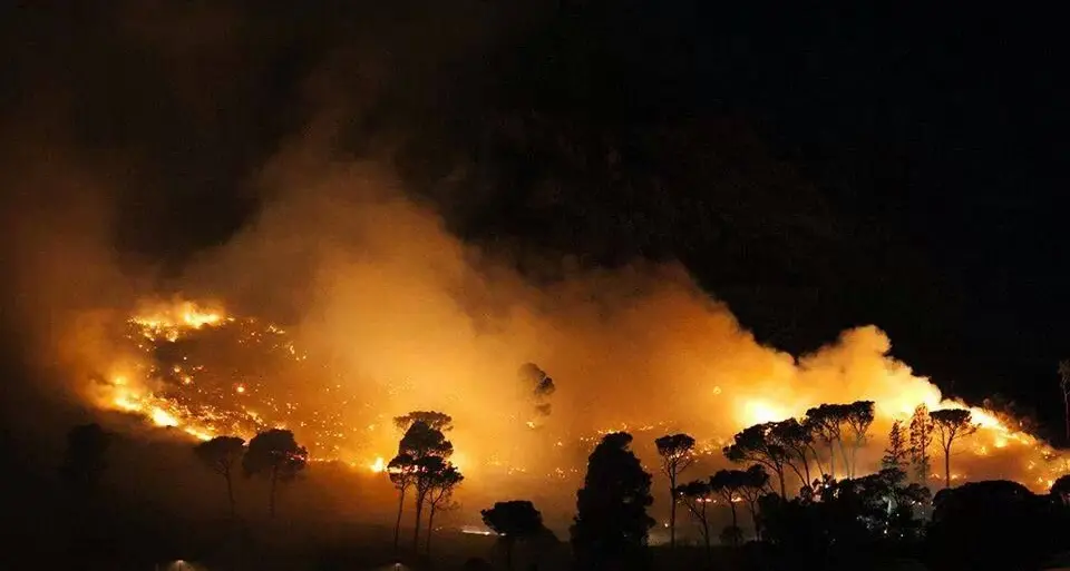Villacidro. Nella notte brucia la pineta
