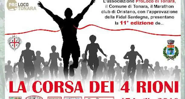 La corsa dei 4 rioni: aperte le iscrizioni