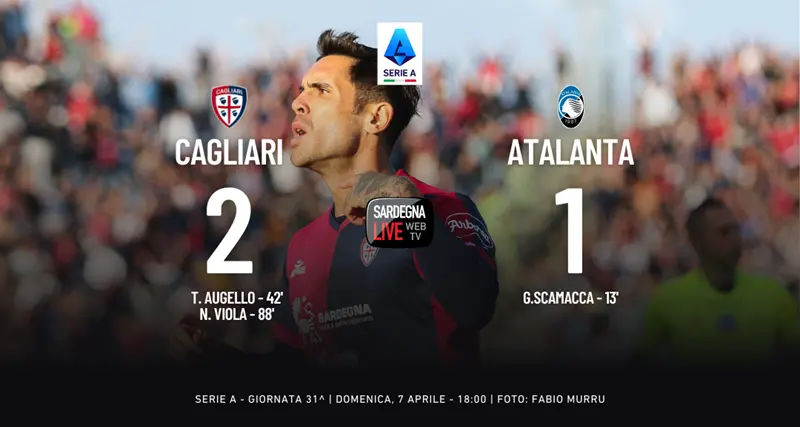 Cagliari-Atalanta 2-1, vittoria fondamentale in chiave salvezza