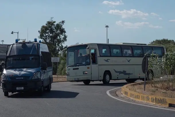 Arrivo di migranti a Cagliari da Ventimiglia