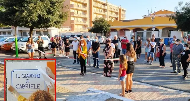 Gabriele Piga morì a soli 11 anni, il Comune gli dedica un bellissimo giardino in via Laconi